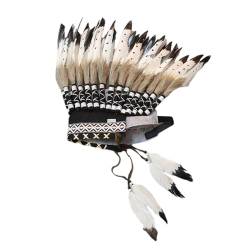 Handgefertigter Feder Kopfschmuck Ethnischer Amerikanischer Indischer Kokoshnik Bunter Federstamm Haarband Indischer Kopfschmuck Für Frauen von KLOVA