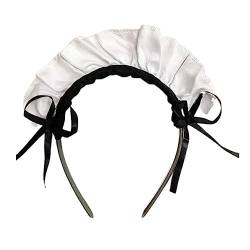 KLOVA Gothic Maid Stirnband Tier Haarspange Mädchen Haarspangen Katzenohren Tierohren Tier Katze Hasenohren Haarspangen von KLOVA