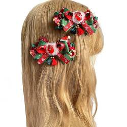 KLOVA Weihnachten Lolitas Haarspange mit Hut/Hirschgeweih Verzierungen Handgemachte Lolitas Haarschmuck für kleine Mädchen Frauen von KLOVA