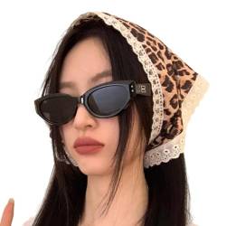 Mädchen Bandana Elegantes Kopftuch Kreatives Bandana Haarschal Kopfbedeckung Geschenke Warme Spitze Kopfwickel Haarschal Haargummis von KLOVA