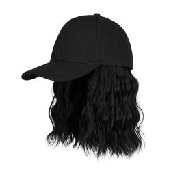 Verstellbare Baseballkappe Mit Lockigem Haar Perücke Für Frauen Und Mädchen Cosplay Kostüm Bob Haar Perücke Haar Styling Perückenkappe Weicher Und Bequemer Kunsthaar von KLOVA