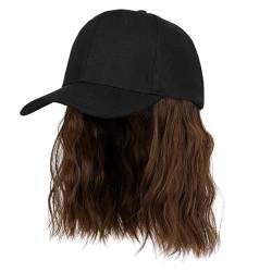 Verstellbare Baseballkappe Mit Lockigem Haar Perücke Für Frauen Und Mädchen Cosplay Kostüm Bob Haar Perücke Haar Styling Perückenkappe Weicher Und Bequemer Kunsthaar von KLOVA