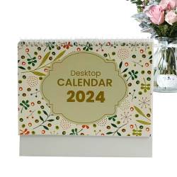 Desktop-Kalender | Monatskalender 2024-9" x 7" Stand-up-Tischkalender für einfache und effektive Organisation. Starke Doppeldrahtbindung Klufo von KLUFO