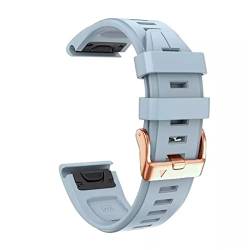 KLVN Uhrenarmband für Fenix 6S 5S, 20 mm, Armband für Fenix 6S Pro 5S Plus, rotgoldene Schnalle, Silikon, schneller Ersatz, 20 mm, Achat von KLVN