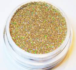 KM-Nails Glitter gold hologram 2,5g sehr fein von KM-Nails
