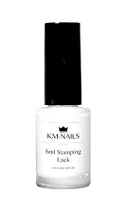 KM-Nails Stamping Lack weiß 6ml von KM-Nails