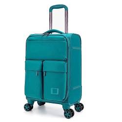 KMAYVIEW Einziehbarer Koffer, Handgepäckkoffer aus Oxford-Stoff, 360° Spinner-Aufbewahrungsbox, geeignet für Flugreisen und Straßenreisen von KMAYVIEW