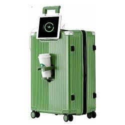 KMAYVIEW Erweiterbarer Handgepäckkoffer mit Rollen/USB-Anschluss/Getränkehalter // TSA-Zollschloss-Koffer für Reisen, Urlaub von KMAYVIEW