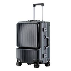 KMAYVIEW Gepäck, wiederaufladbarer Handgepäckkoffer, Nass- und Trockenkoffer mit Rollen, verstellbarem Geländer, geeignet für Reisen und Urlaub von KMAYVIEW