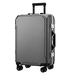 KMAYVIEW Gepäck mit Aluminiumrahmen, tragbarer Spinner-Trolley, Koffer mit Zwei USB-Ladeanschlüssen, geeignet für Reisen und Urlaub von KMAYVIEW