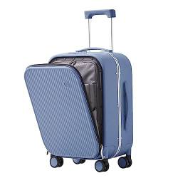 KMAYVIEW Handgepäckkoffer, Koffer mit Vordertasche auf Rollen, tragbarer, Verstellbarer Trolley-Koffer, geeignet für Reisen und Business von KMAYVIEW