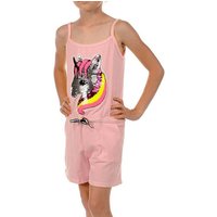 KMISSO Jumpsuit Mädchen Jumpsuit kurz Wendepailletten Einhorn (1-tlg) elastischer Bund von KMISSO