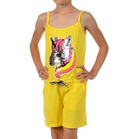 KMISSO Jumpsuit Mädchen Jumpsuit kurz Wendepailletten Einhorn (1-tlg) elastischer Bund von KMISSO