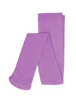 KMISSO Mädchen FeinStrumpfhose Strumpfhose Unifarben 30391 Lila 140/146 von KMISSO