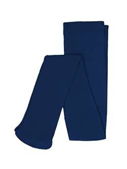 KMISSO Mädchen FeinStrumpfhose Strumpfhose Unifarben 30391 Navy 140/146 von KMISSO