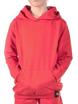 KMISSO Mädchen Kapuzen Pullover Hoodie 30322 Rot 158 von KMISSO