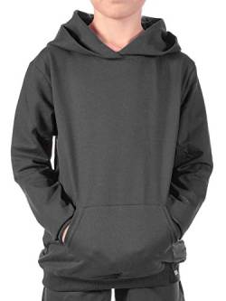 KMISSO Mädchen Kapuzen Pullover Hoodie 30322 Schwarz 134 von KMISSO