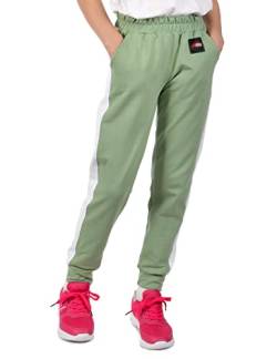 Kinder Mädchen Stoff Freizeit Hose Sporthose 30358 Grün 152 von KMISSO