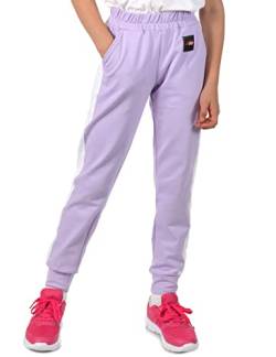 Kinder Mädchen Stoff Freizeit Hose Sporthose 30358 Lila 104 von KMISSO