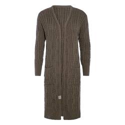 Knit Factory - Bobby Lange Strickjacke - Cappuccino - 36/38 von KNIT FACTORY