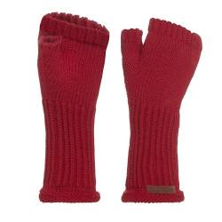 Knit Factory - Cleo Handstulpen - Fingerlose Handschuhe - Gestrickte Handschuhe für Winter - Damen Handstulpen aus Wolle - Hochwertige Qualität - Bordeaux von KNIT FACTORY