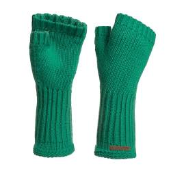 Knit Factory - Cleo Handstulpen - Fingerlose Handschuhe - Gestrickte Handschuhe für Winter - Damen Handstulpen aus Wolle - Hochwertige Qualität - Bright Green von KNIT FACTORY