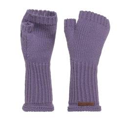 Knit Factory - Cleo Handstulpen - Fingerlose Handschuhe - Gestrickte Handschuhe für Winter - Damen Handstulpen aus Wolle - Hochwertige Qualität - Violett von KNIT FACTORY