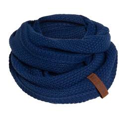 Knit Factory - Coco Loop Schal - Gestrickter Schlauchschal - Für Damen und Herren - Herbst & Winter Essentials - Zeitloses Mode-Accessoire - Strickschal mit Wolle - Kings Blue von KNIT FACTORY