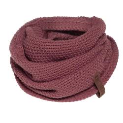 Knit Factory - Coco Loop Schal - Gestrickter Schlauchschal - Für Damen und Herren - Herbst & Winter Essentials - Zeitloses Mode-Accessoire - Strickschal mit Wolle - Stone Red von KNIT FACTORY