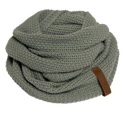 Knit Factory - Coco Loop Schal - Gestrickter Schlauchschal - Für Damen und Herren - Herbst & Winter Essentials - Zeitloses Mode-Accessoire - Strickschal mit Wolle - Urban Green von KNIT FACTORY