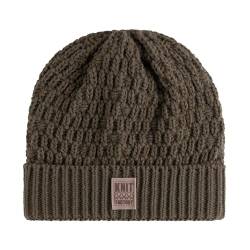 Knit Factory - Jaida Mütze - Strickmütze für Damen und Herren - Beanie - Wintermütze mit Wolle - Hochwertige Qualität - Cappuccino von KNIT FACTORY