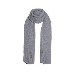 Knit Factory - Jamie Schal - gewalkter Wolle Strickschal - 2m lange Winterschal für Damen und Herren - Grau - 200x45 cm von KNIT FACTORY