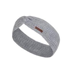 Knit Factory - Joy Stirnband - Gestricktes Damen Haarband - Ohrenwärmer mit Wolle - Hochwertige Qualität - Grau von KNIT FACTORY