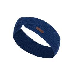 Knit Factory - Joy Stirnband - Gestricktes Damen Haarband - Ohrenwärmer mit Wolle - Hochwertige Qualität - Kings Blue von KNIT FACTORY