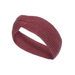 Knit Factory - Joy Stirnband - Gestricktes Damen Haarband - Ohrenwärmer mit Wolle - Hochwertige Qualität - Stone Red von KNIT FACTORY