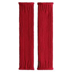 Knit Factory - Kick Beinwärmer - Stulpen für Damen - Damen Wadenwärmer aus Wolle - Leg Warmers - Für Herbst und Winter - Bright Red von KNIT FACTORY