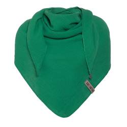 Knit Factory - Liv Dreieckstuch - Tuch Schal für Damen - Weiches Musselintuch - Für Frühling und Sommer - 100% Bio-Baumwolle - Bright Green von KNIT FACTORY