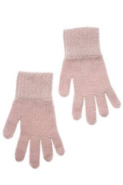 KNITAS Gestrickte Fingerhandschuhe aus Wolle für Baby Kinder I Warme Doppellagen Winterhandschuhe für Jungen und Mädchen 1-2 Jahre I Bequeme Weiche Handschuhe in der Farbe Rosa - Größe 4 von KNITAS