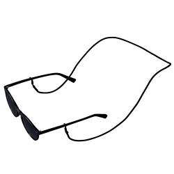 KNOK Brillenband Sunglass Strap - Brillenbänder Brillenkette Universal Accessoire für Sonnenbrillen und Lesebrillen - Brillenhalter Brillenschnur (Black) von KNOK