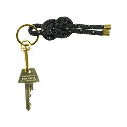 KNOK Key Knot - Keyring Schlüsselanhänger schlüsselband Schlüsselhalter mit Kordel in Reflekt Schwarz von KNOK