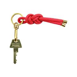 KNOK Key Knot - Keyring Schlüsselanhänger schlüsselband Schlüsselhalter mit Kordel in Rot von KNOK