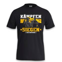 Shirt 0231 Dortmund Kämpfen und Siegen (DE/NL/SE/PL, Alphanumerisch, XXL, Regular, Regular, Schwarz) von KNOW-MORE-STYLEZ