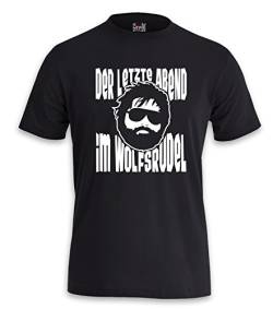 T-Shirt JGA Hangover Wolfsrudel Alan Junggesellenabschied Party Hochzeit (L, Schwarz) von KNOW-MORE-STYLEZ