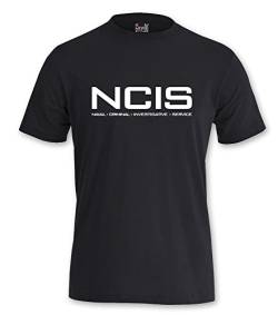 T-Shirt NCIS Shirt Navy CIS Kult Serie Tv Kult (S, Schwarz) von KNOW-MORE-STYLEZ