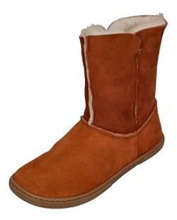 KOEL Damen - Lammwolle Barefoot Stiefel FREYA- cognac, Größe:37 EU von KOEL