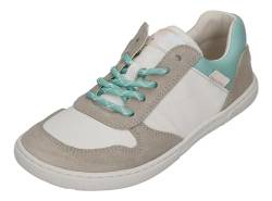 Koel Low Top Leder Sneaker in Weiß/Mint mit Zipper & Schnürung Date Suede* 08M020.301 (Mint, EU Schuhgrößensystem, Erwachsene, Damen, Numerisch, M, 40) von KOEL