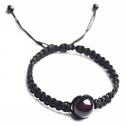 Amulett-Armband, Geld-Armband anziehen, 2 Stück rote Schnur-Armband, Feng Shui, schwarzes Obsidian-Armband, Chakra-Stein-Perlenarmband, natürliches Edelstein-Armband for Damen und Herren, Kristallquar von KOINEN