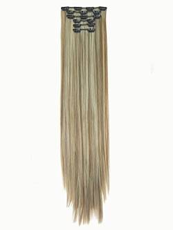Synthetic Wig for Women Girl 6pcs Clip In Extra Long Straight Synthetic Hair Extension Extensions Hairpieces For Party von KOLANDA