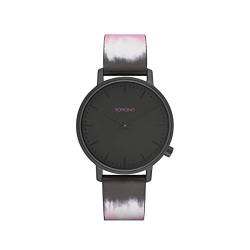 KOMONO Harlow Tie Dye Pink Women's Japanese Quartz Analogue Watch with Vegan Leather Strap von KOMONO