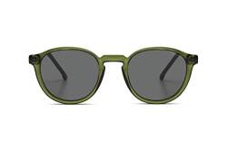 KOMONO Liam Fern Unisex Oval Bio-Nylon-Sonnenbrille für Damen und Herren mit UV-Schutz und kratzfesten Gläsern von KOMONO